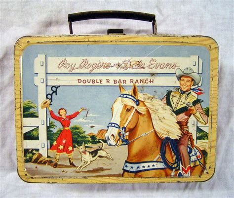 Vintage Rare Authentic ROY ROGERS 1950's All Metal LUNCH 